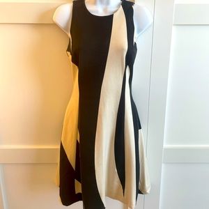 Banana Republic Work Dress Cream Black Small
